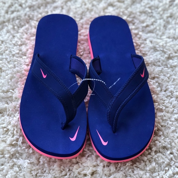 nike celso flip flops pink 